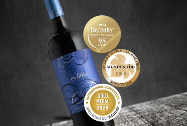 Premios oro en vino evodia